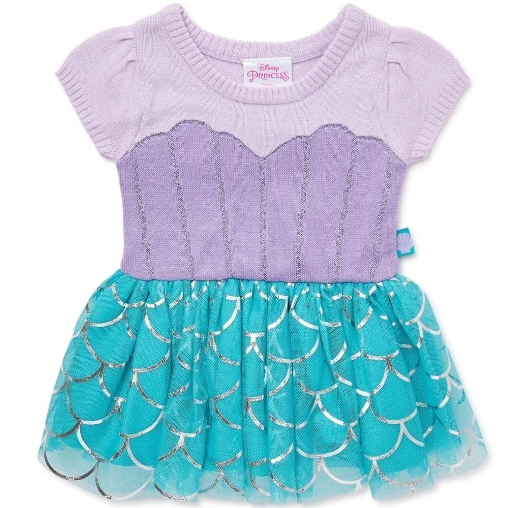 NWT Disney Baby Little Mermaid Ariel Cosplay Dress Size 12 M Halloween costume - Picture 2 of 2
